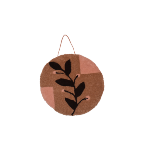 Déco à poser ou à accrocher. Fil recyclé Francais beige sablé, rose poudré et chocolat